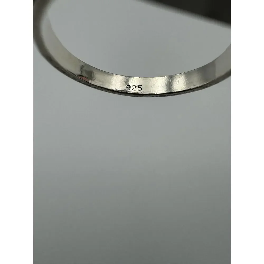 Sterling 925‎ Silver Thin Bead Dot Stackable Minimalist Ring 2.80mm 2g Size 9